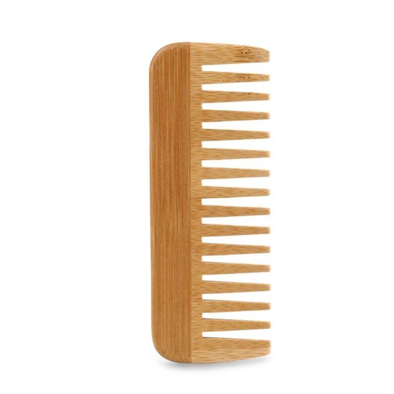 Bamboo Hair Brush - 천연 대나무 넓은 이빨 빗, 제모