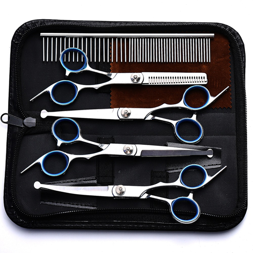 From Home Hair Care - 전문가용 애견 미용 가위 세트 7