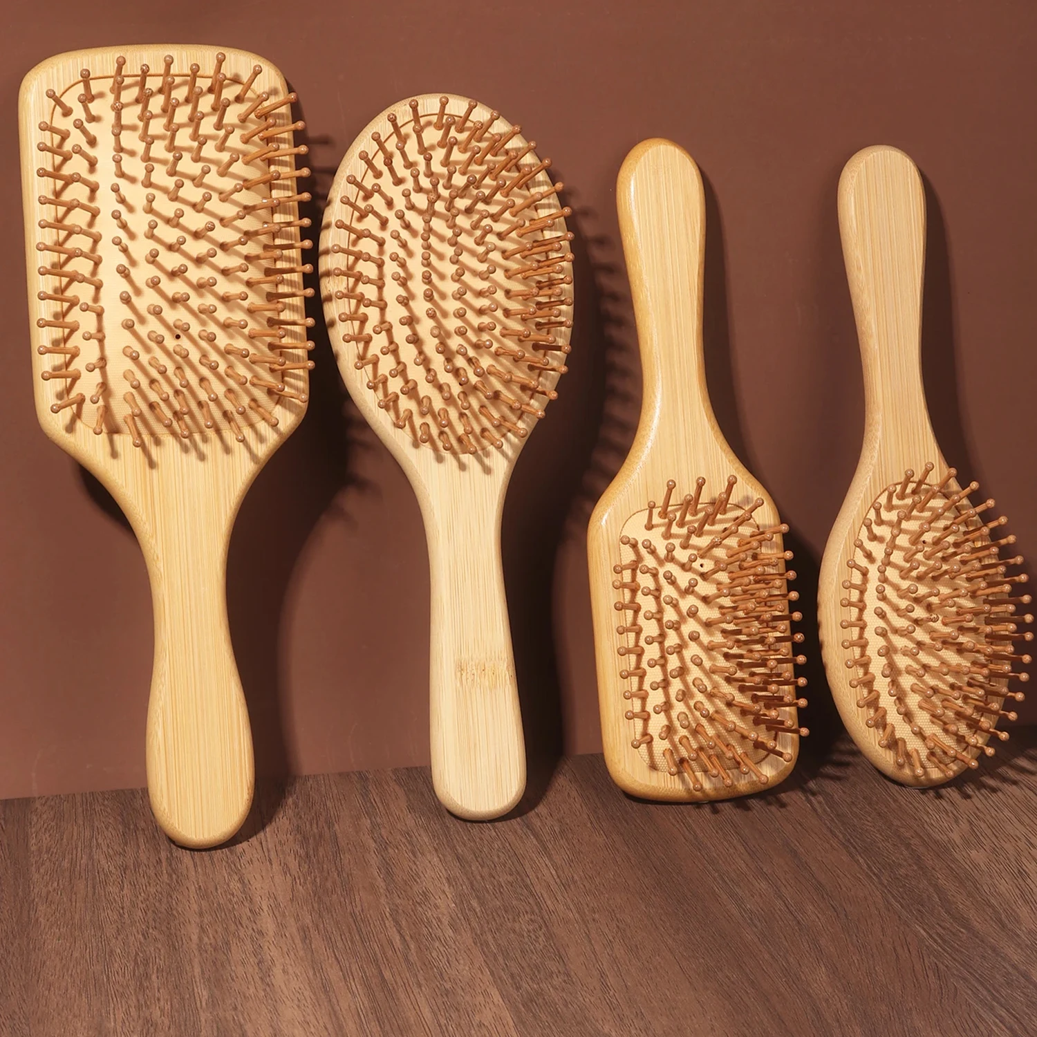 Bamboo Hair Brush - 천연 대나무 패들 에어쿠션 헤어 브러쉬