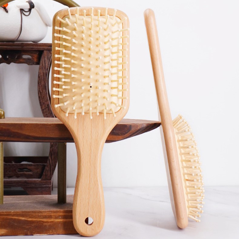 Bamboo Hair Brush - 목재 에어백 빗 전문 모발 손실
