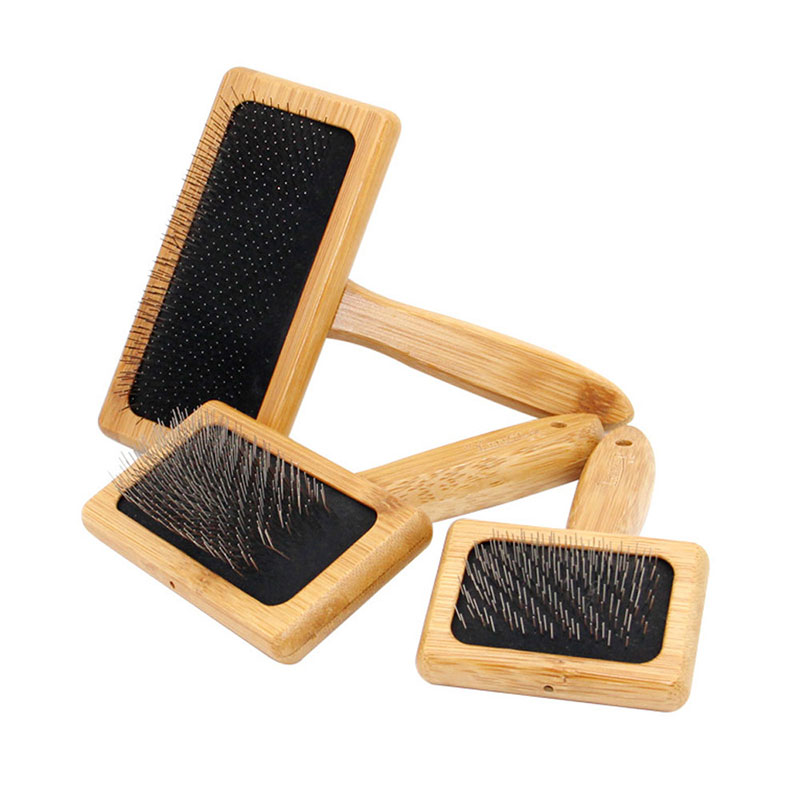 Bamboo Hair Brush - 애완 동물 강아지 브러시 대나무 빗