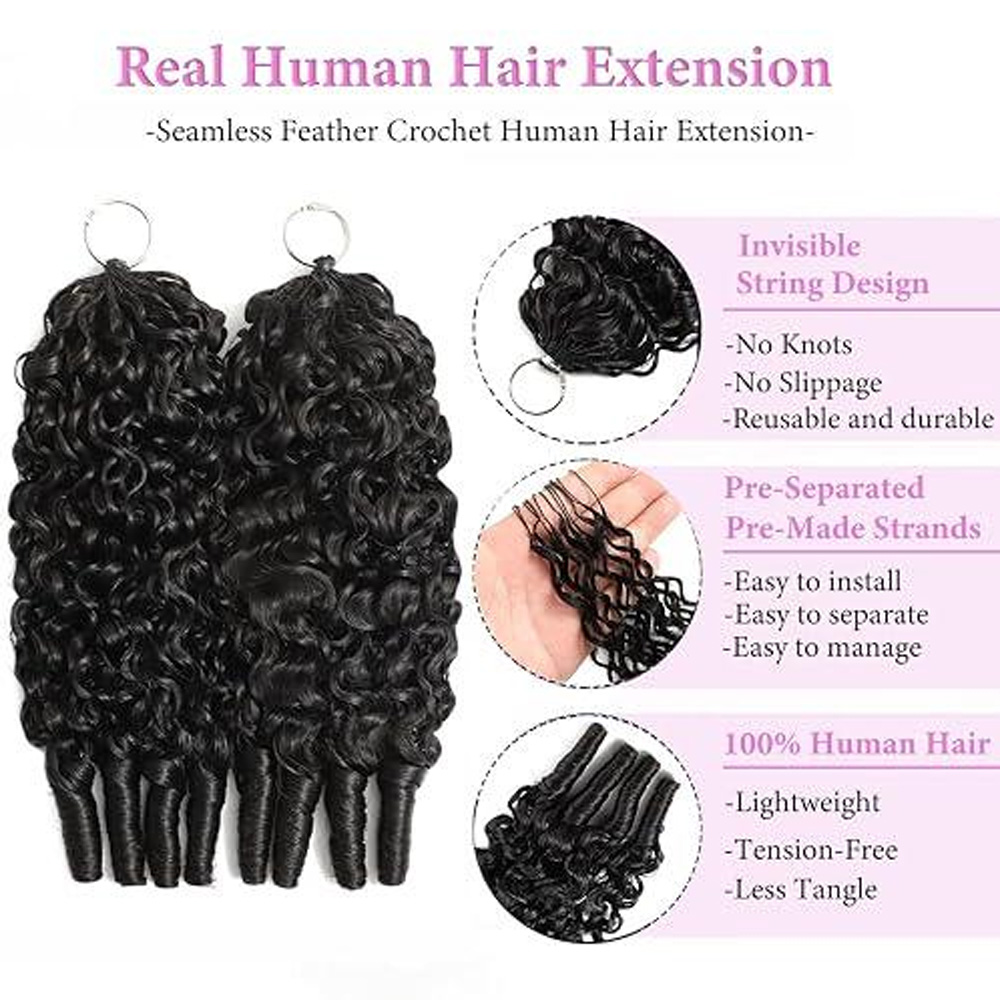 # 1B 내추럴 블랙 버마산 곱슬 페더 크로셰 100% - Hair Care Formulation 리뷰 및 가격