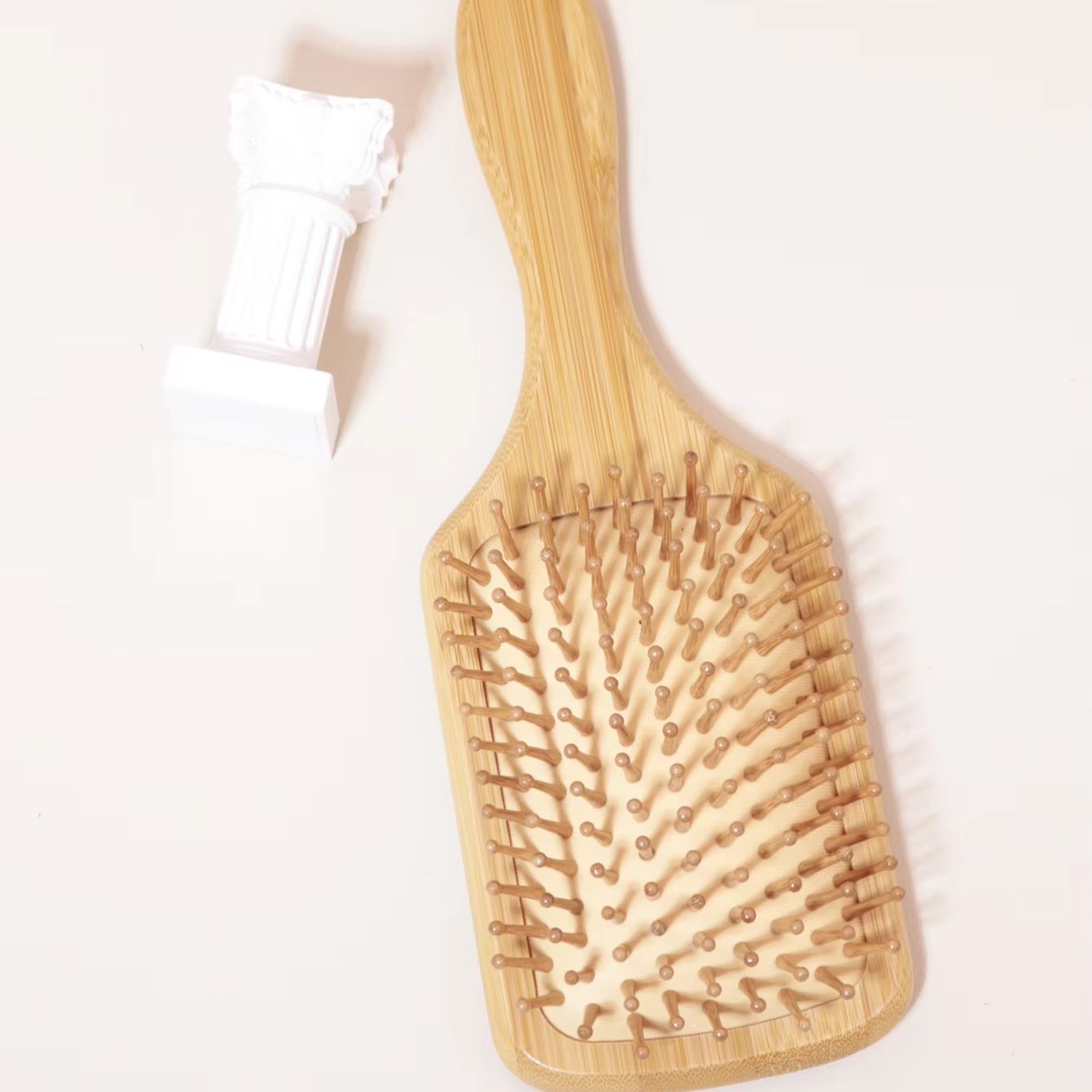 천연 대나무 나무 에어쿠션 빗, 마사지용 치아형 디자인 - Bamboo Hair Brush 리뷰 및 가격
