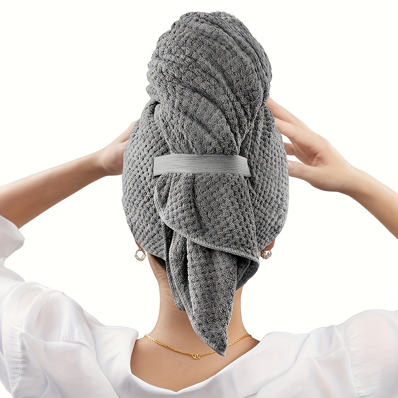 마이크로파이버 헤어 타월 특대형 랩 퀵 드라이 헤어 타 - Hair Turban Towel 리뷰 및 가격