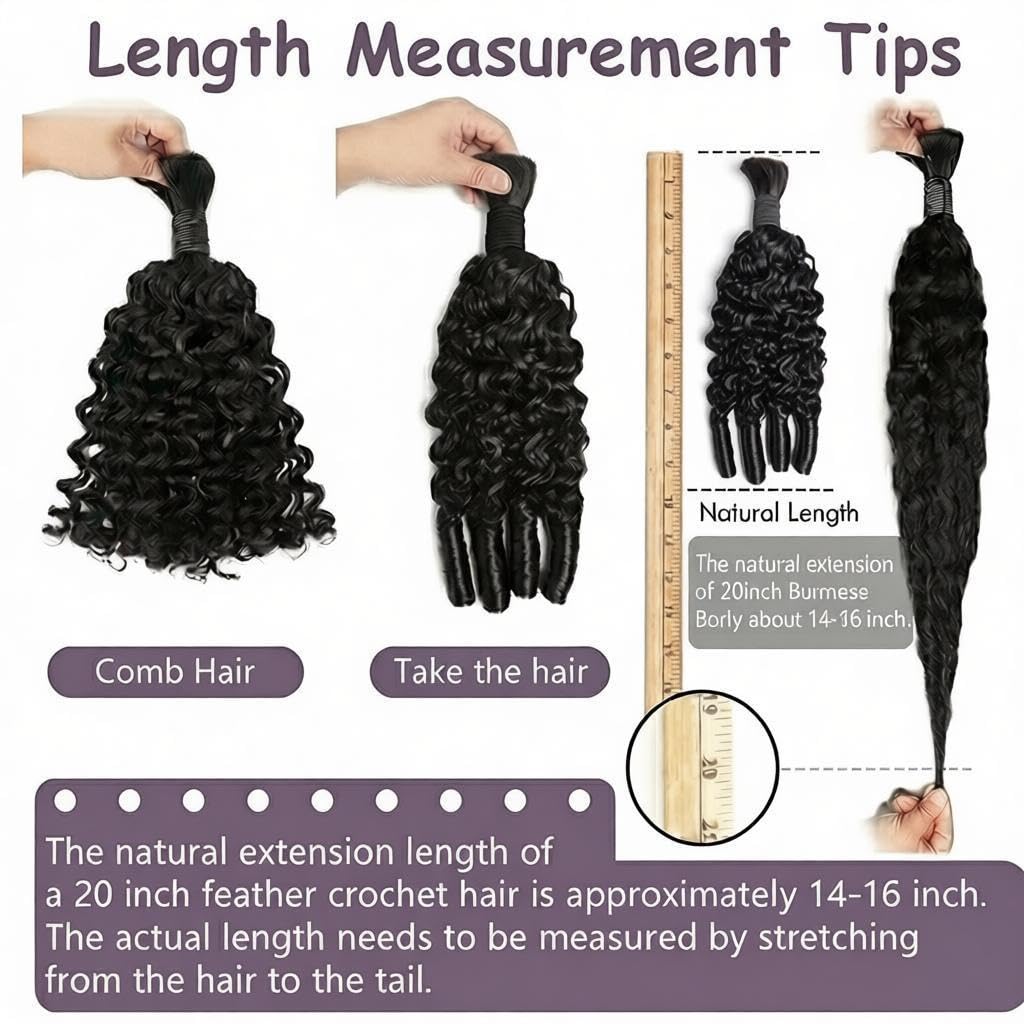 보헤미안 브레이드용 인모, 버마식 곱슬머리 묶음, 흑인 - Hair Care Formulation 리뷰 및 가격