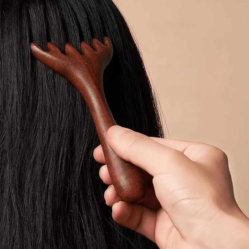 Z. 넓은 빗살과 긴 손잡이가 있는 경락 마사지 빗,  - Hair Care Zone 리뷰 및 가격