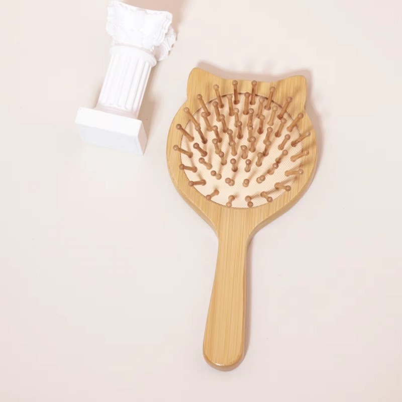 1개 신제품 헤어 케어 나무 빗 패들 쿠션 헤어 브러쉬 - Bamboo Hair Brush 리뷰 및 가격