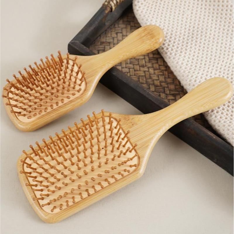 {MAX-66} 천연 대나무 패들 빗 에어 쿠션 빗 두 - Bamboo Hair Brush 리뷰 및 가격