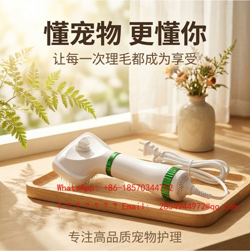 2 in 1 애완동물 헤어 드라이어 & 그루밍 빗, 저 - Bamboo Hair Brush 리뷰 및 가격