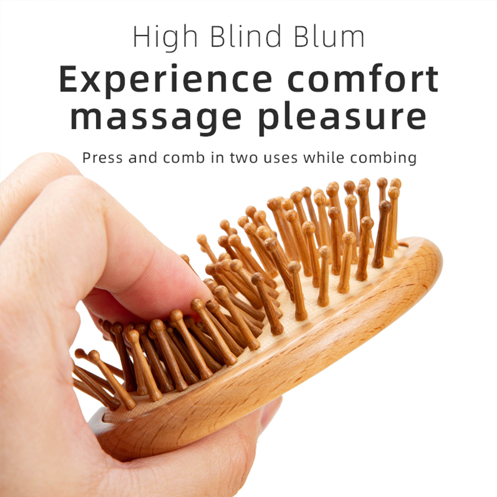 1pcs/2pcs 나무 빗 전문 건강한 패들 쿠션 탈모 - Bamboo Hair Brush 리뷰 및 가격