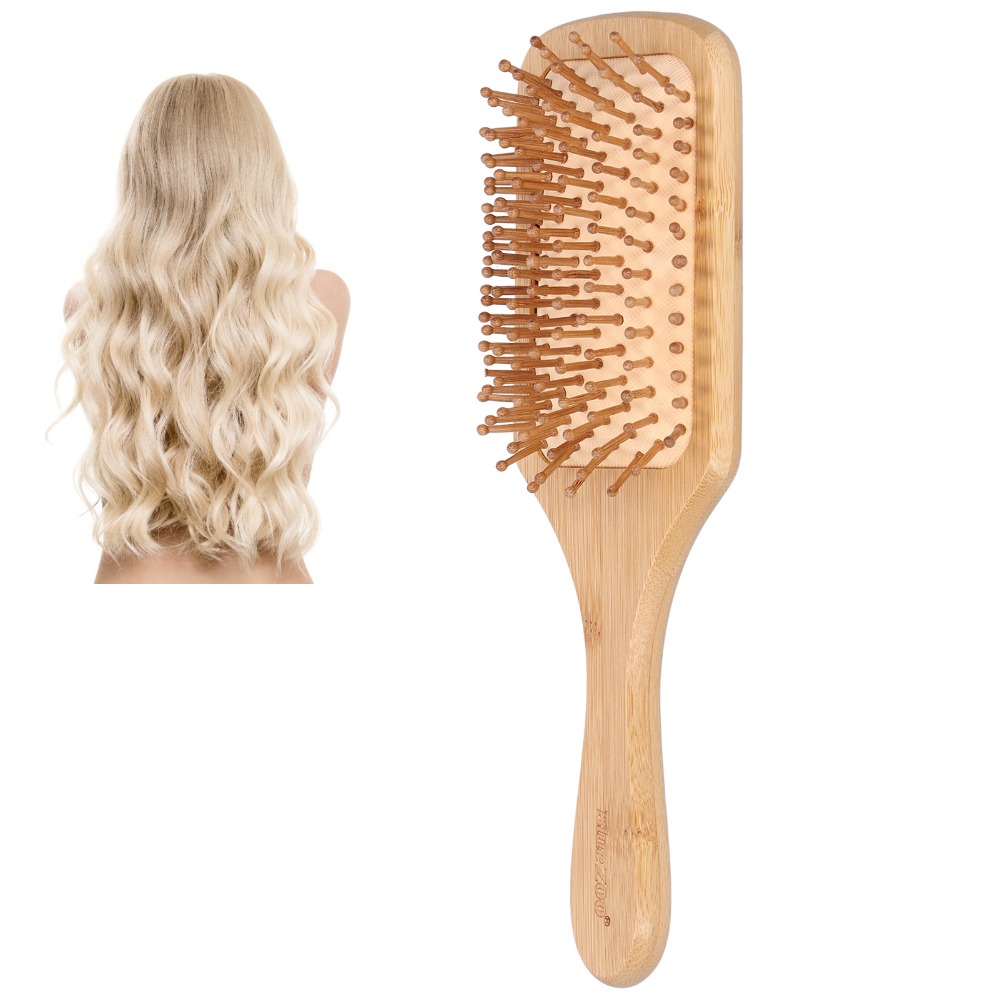 부드러운 대나무 헤어 브러시 대나무 정전기 방지 두피  - Bamboo Hair Brush 리뷰 및 가격