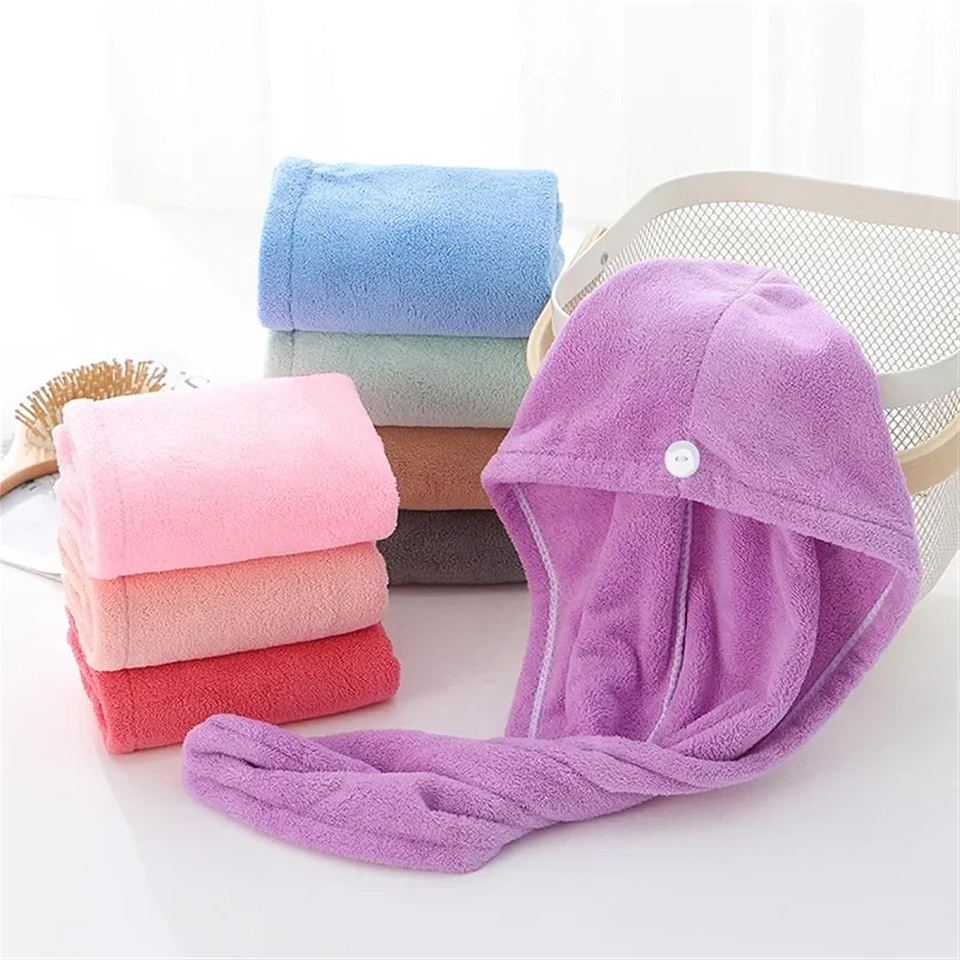 1PC 산호 플리스 헤어 타월 랩 여성용 퀵 드라이 헤 - Hair Turban Towel 리뷰 및 가격