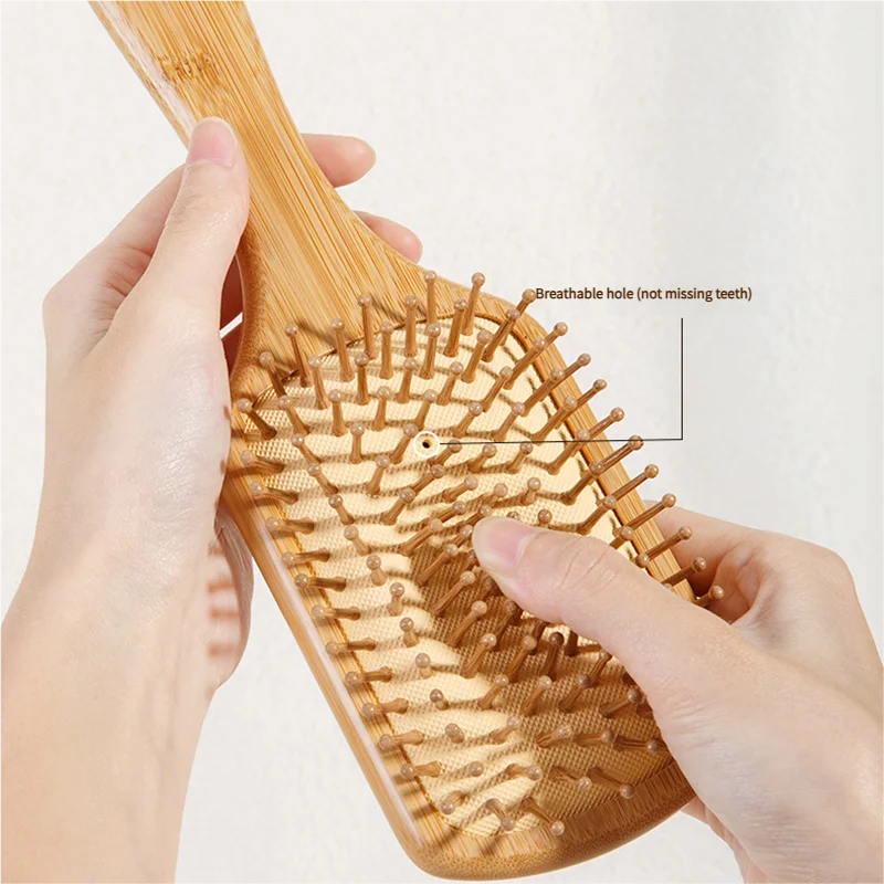대나무 헤어 브러시 여성용 스타일링 헤어 빗 헤어브러시 - Bamboo Hair Brush 리뷰 및 가격