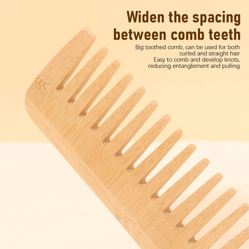 대나무 넓은 빗살 헤어 브러쉬 엉킴 방지 빗 정전기 방 - Bamboo Hair Brush 리뷰 및 가격