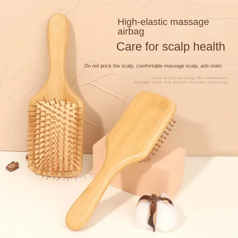 프리미엄 나무 대나무 두피 마사지 빗 헤어 브러쉬 모발 - Bamboo Hair Brush 리뷰 및 가격