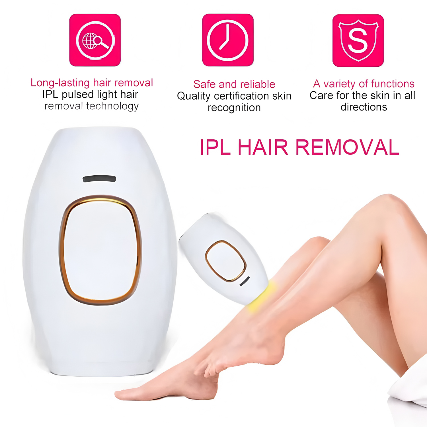 홈 미니 스마트 핸드헬드 999999 레이저 제모기 남 - From Home Hair Care 리뷰 및 가격